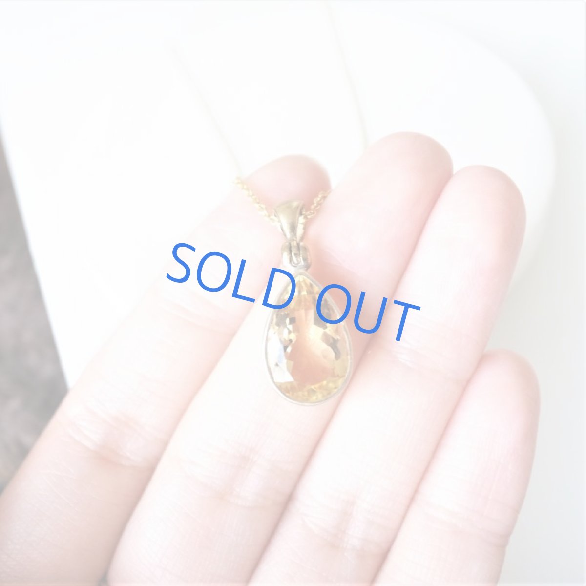 画像3: 【限定1・B】大粒　宝飾用ルース　シトリン　ペアシェイプジェム　40cm14kgfネックレス (3)