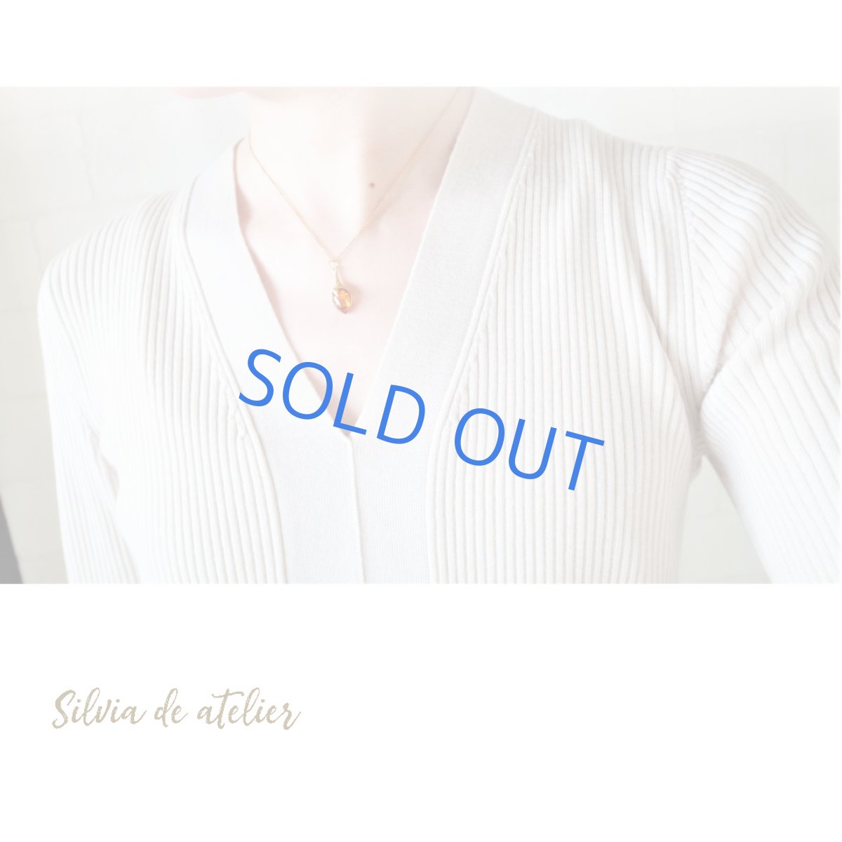 画像7: 【残り1】花のつぼみ　バルティックアンバー（琥珀）　40cm14kgfネックレス (7)