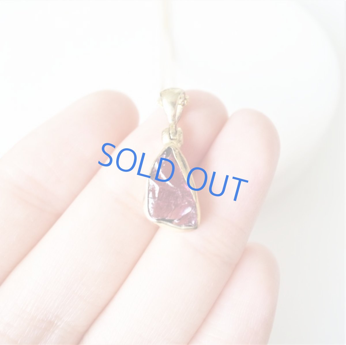 画像4: 【限定1・B】希少！ロードライトガーネット　原石　ペンダント　40cm14kgfネックレス (4)