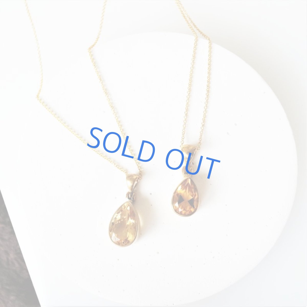 画像7: 【限定1・B】大粒　宝飾用ルース　シトリン　ペアシェイプジェム　40cm14kgfネックレス (7)