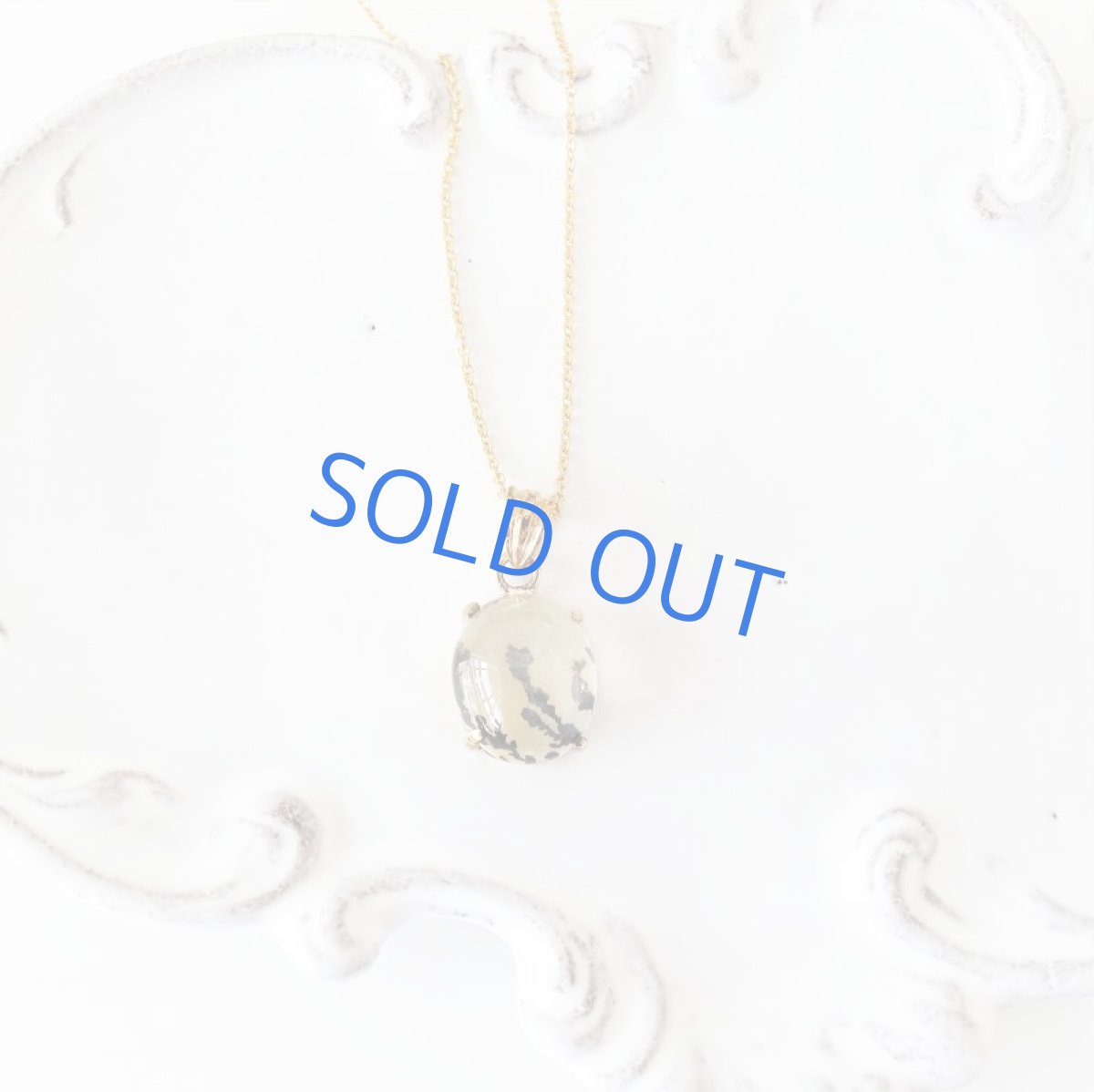 画像5: 【1点もの・オーバルB】ブラジル産　デンドリティッククォーツ　ペンダント　14kgfネックレス約50cm (5)