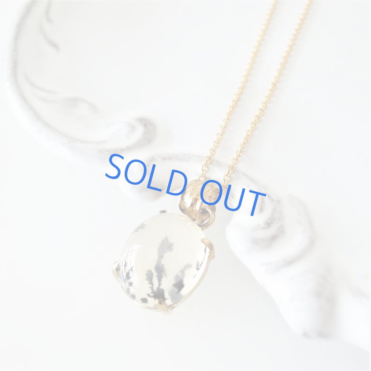 画像4: 【1点もの・オーバルB】ブラジル産　デンドリティッククォーツ　ペンダント　14kgfネックレス約50cm (4)