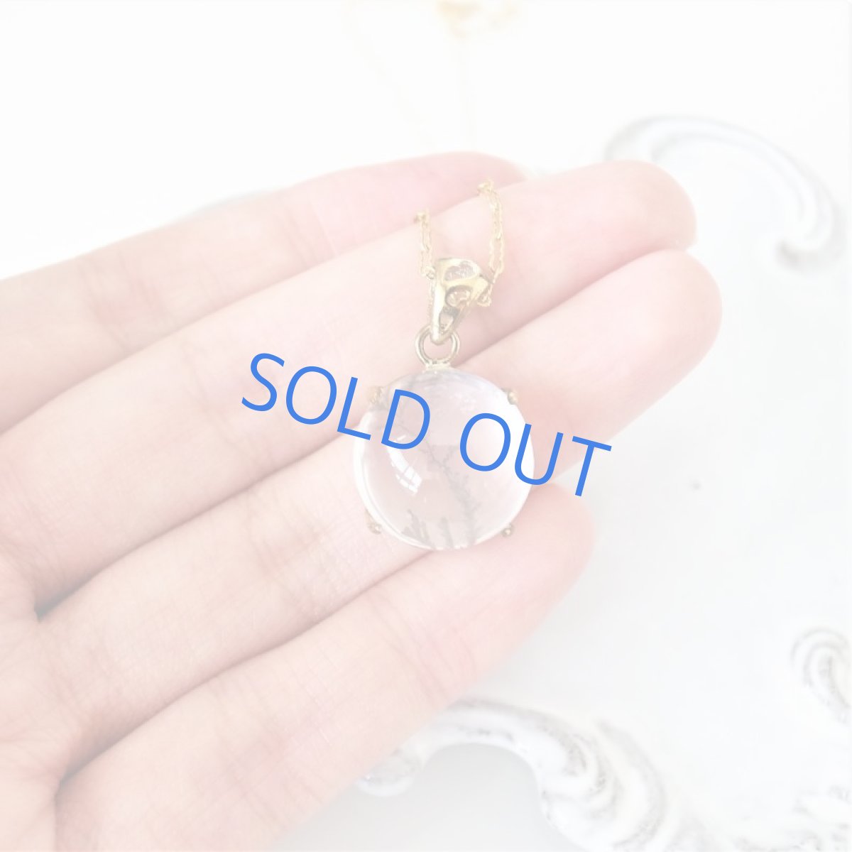 画像5: 【1点もの・ラウンドA】ブラジル産　デンドリティッククォーツ　ペンダント　14kgfネックレス約50cm (5)