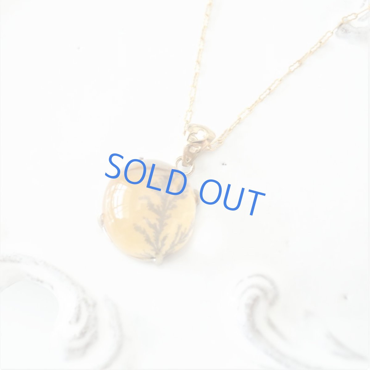 画像5: 【1点もの・ラウンドC】ブラジル産　デンドリティッククォーツ　ペンダント　14kgfネックレス約50cm (5)