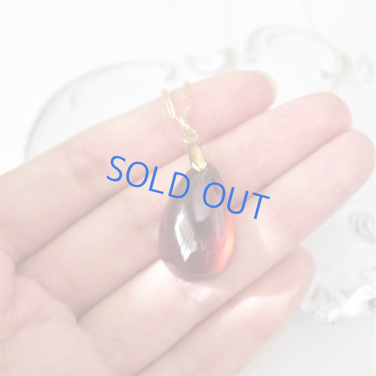 画像3: 【1点もの・D】超大粒　ヘソナイトガーネット　しずく型　約50cm14kgfネックレス (3)