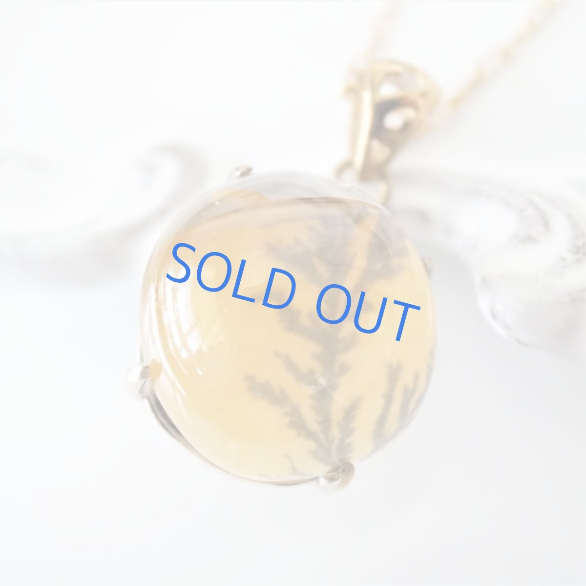 画像3: 【1点もの・ラウンドC】ブラジル産　デンドリティッククォーツ　ペンダント　14kgfネックレス約50cm (3)