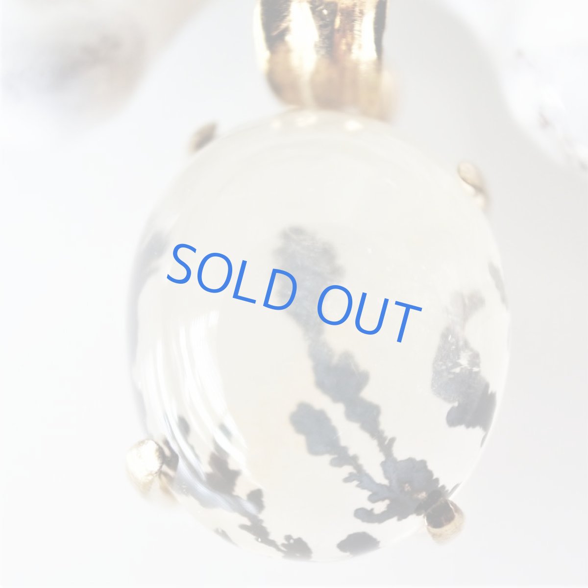 画像2: 【1点もの・オーバルB】ブラジル産　デンドリティッククォーツ　ペンダント　14kgfネックレス約50cm (2)