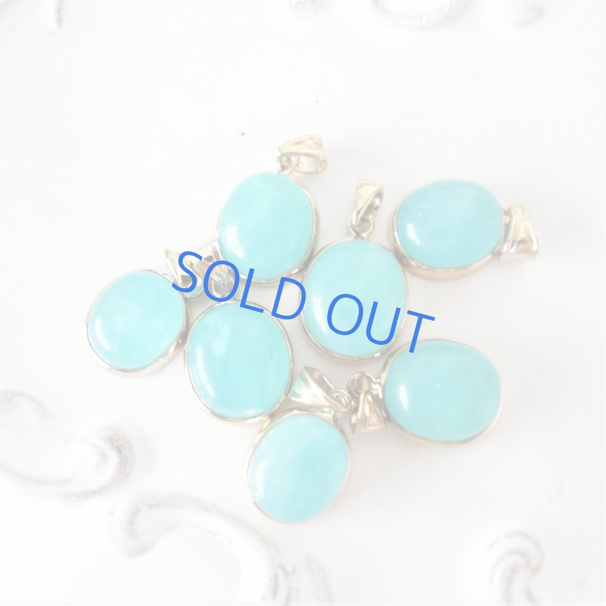 画像3: 【残り2】希少石！ウイグル産　ネオンブルーアマゾナイト（ホープストーン）　ペンダント　14kgfネックレス約50cm (3)