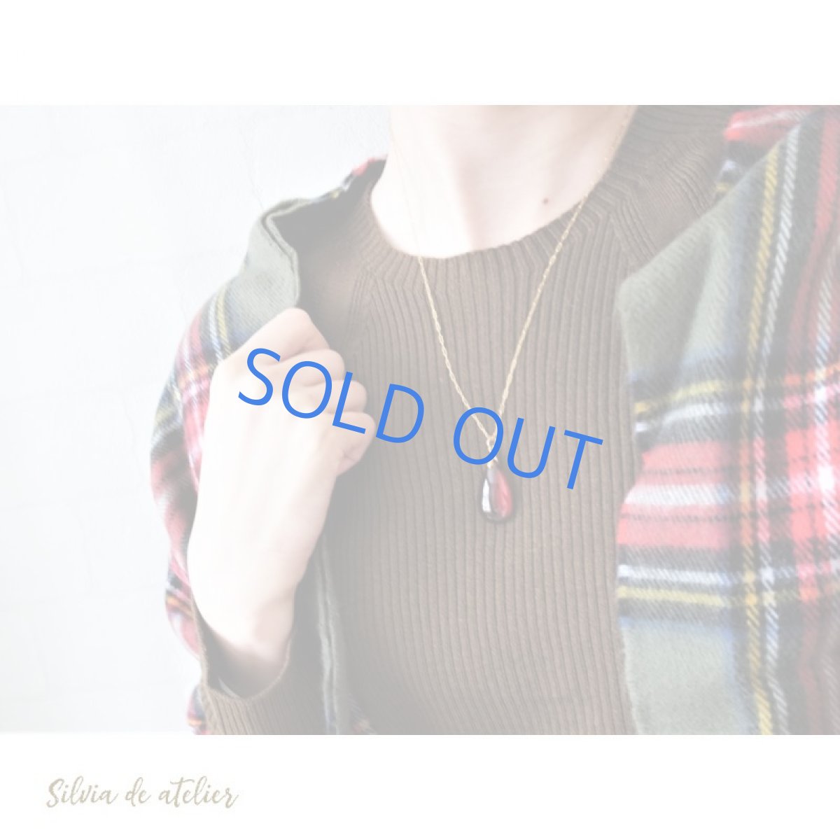 画像5: 【1点もの・C】超大粒　ヘソナイトガーネット　しずく型　約50cm14kgfネックレス (5)