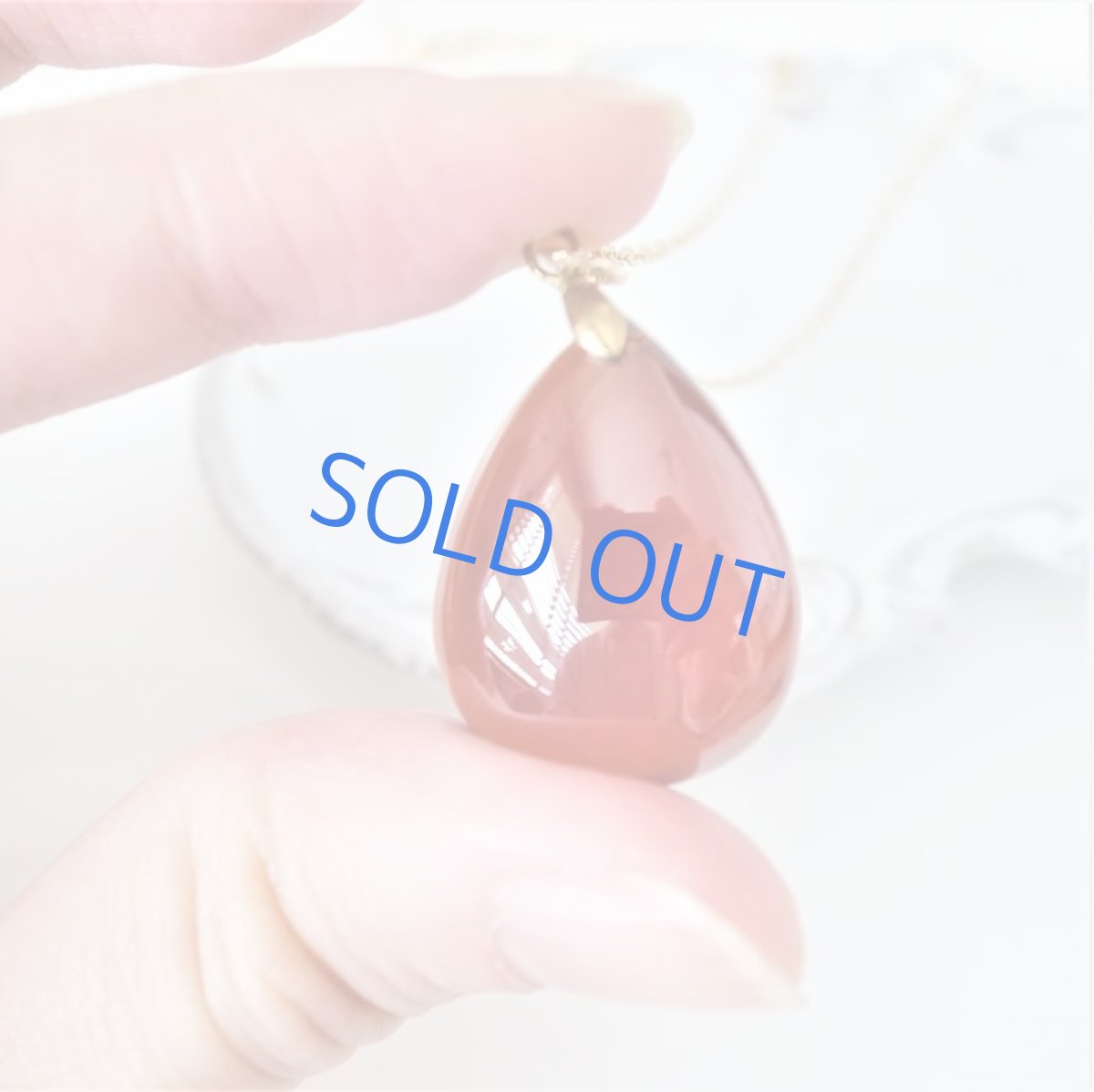 画像2: 【1点もの・A】超大粒　ヘソナイトガーネット　しずく型　約50cm14kgfネックレス (2)