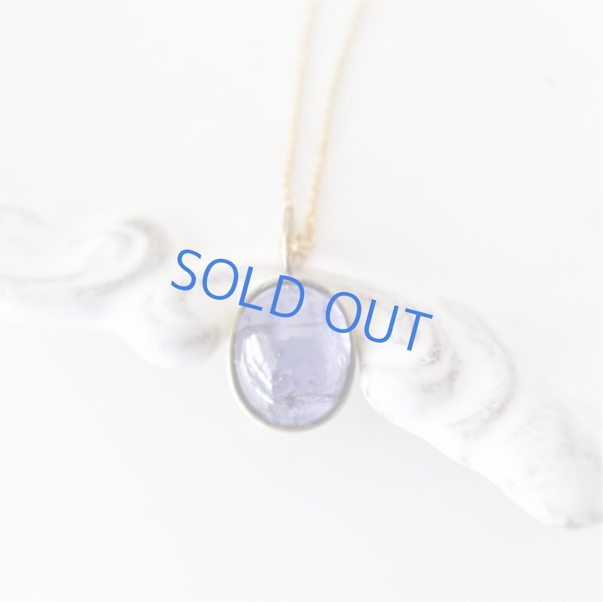 画像2: 【限定1・オーバルC】４Aランク！　タンザナイト　カボション　ペンダント　約40cm　14kgfネックレス (2)