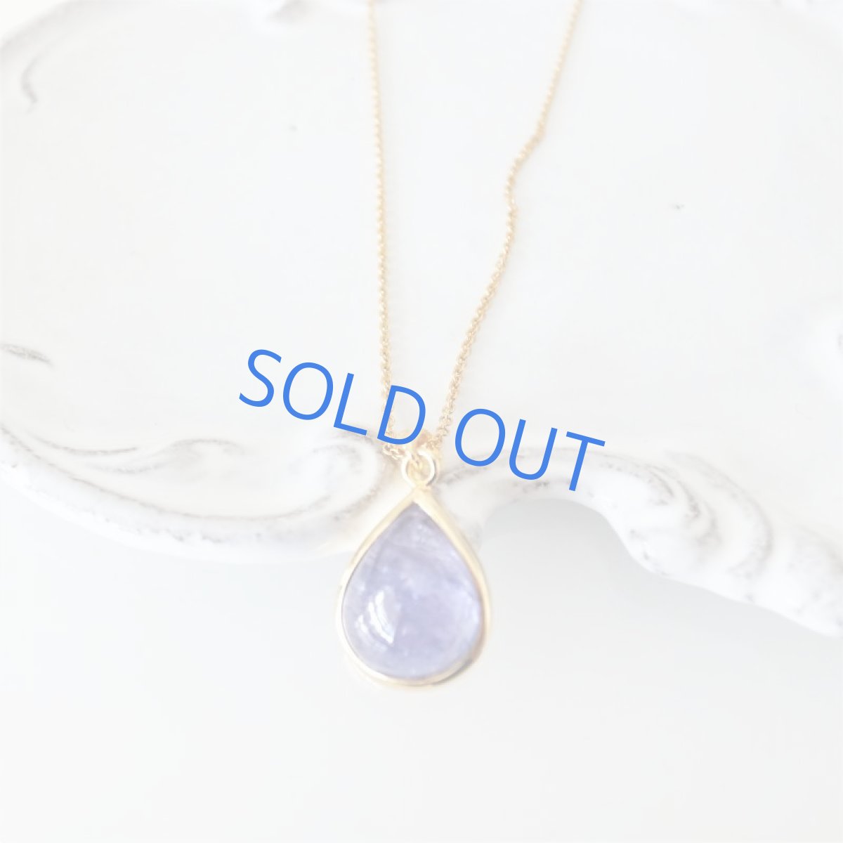 画像4: 【限定1・Bティア】AAA　タンザナイト　カボション　ペンダント　約40cm　14kgfネックレス (4)