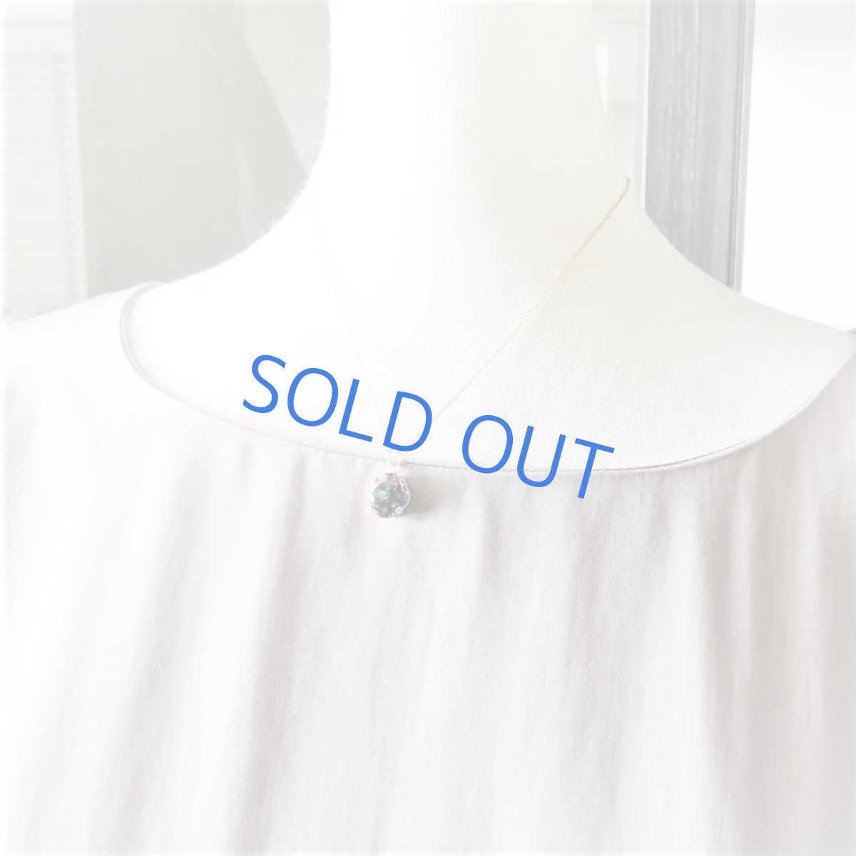 画像9: 残り1　大粒スクエア12mm　ミスティッククォーツ　14kgfネックレス40cm (9)