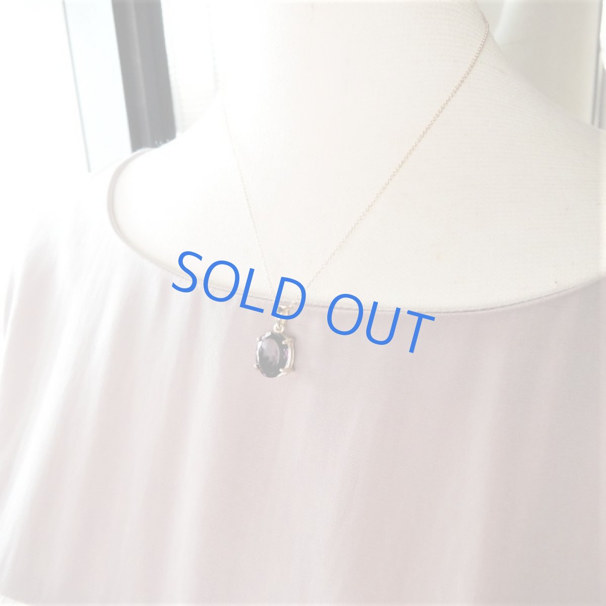 画像6: 訳あり・1点のみ　大粒宝飾用ルース　アフリカ産　ダークカラー　アメジスト　サージカルステンレスネックレス40cm (6)