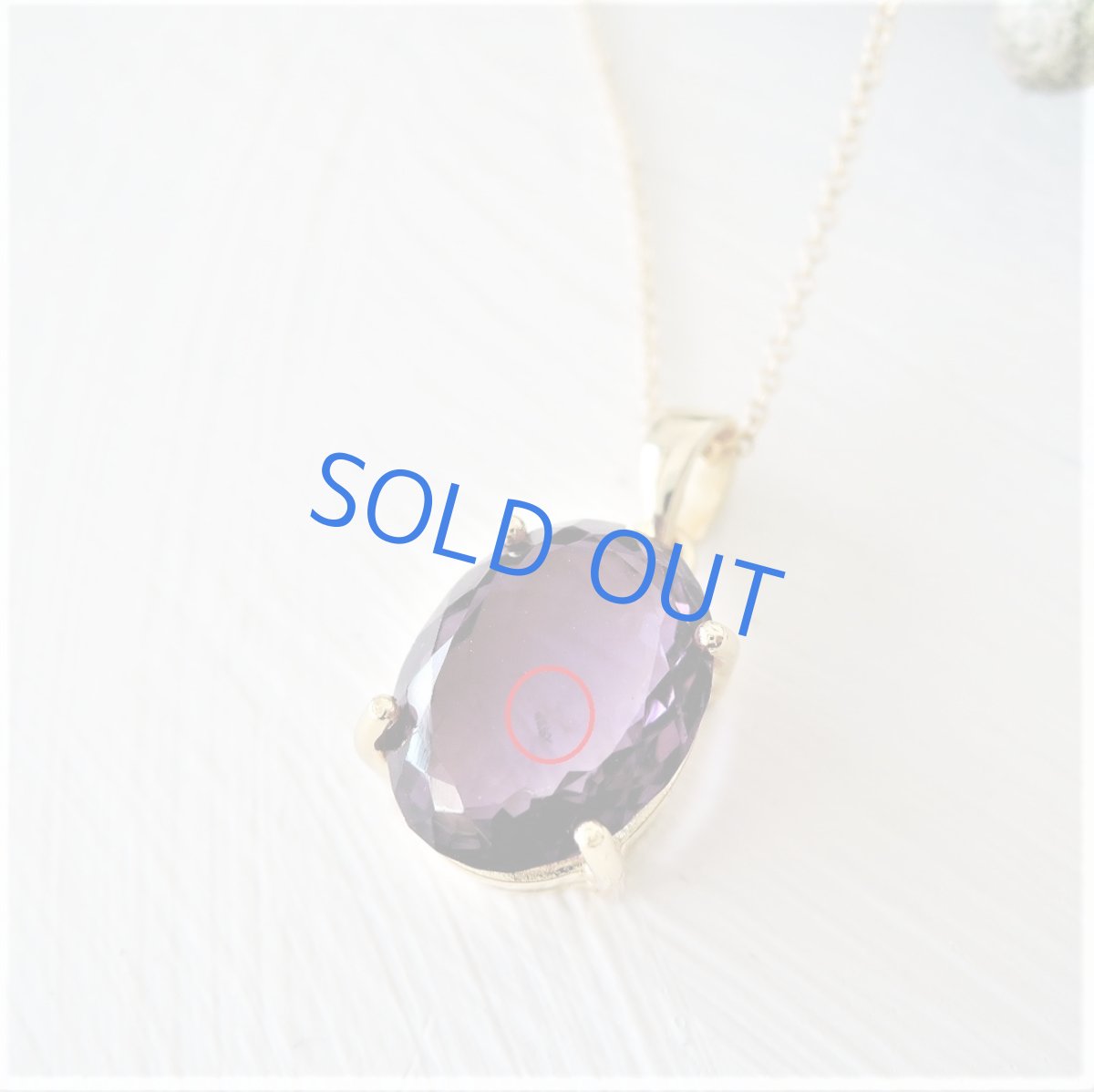 画像2: 訳あり・1点のみ　大粒宝飾用ルース　アフリカ産　ダークカラー　アメジスト　サージカルステンレスネックレス40cm (2)