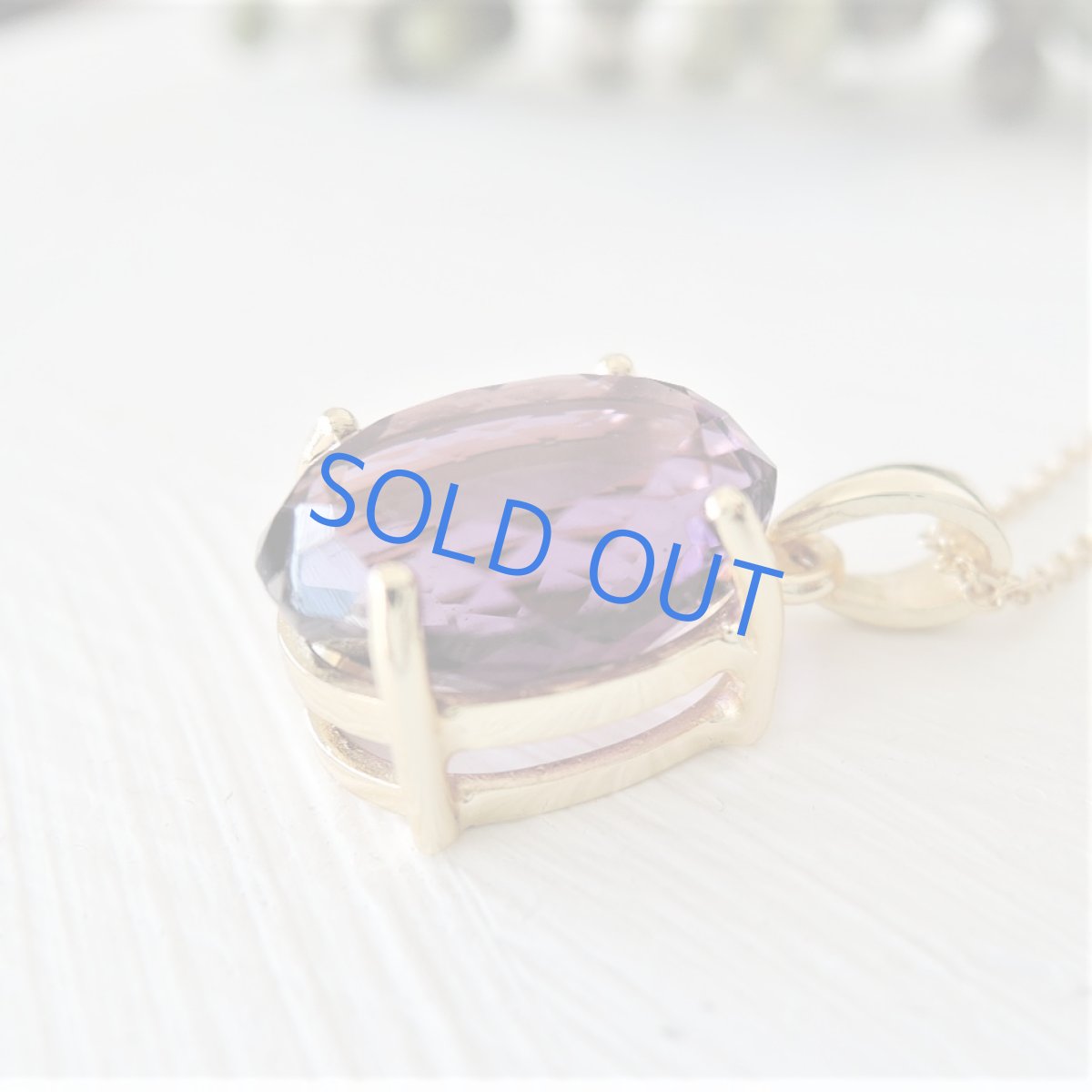 画像3: 訳あり・1点のみ　大粒宝飾用ルース　アフリカ産　ダークカラー　アメジスト　サージカルステンレスネックレス40cm (3)