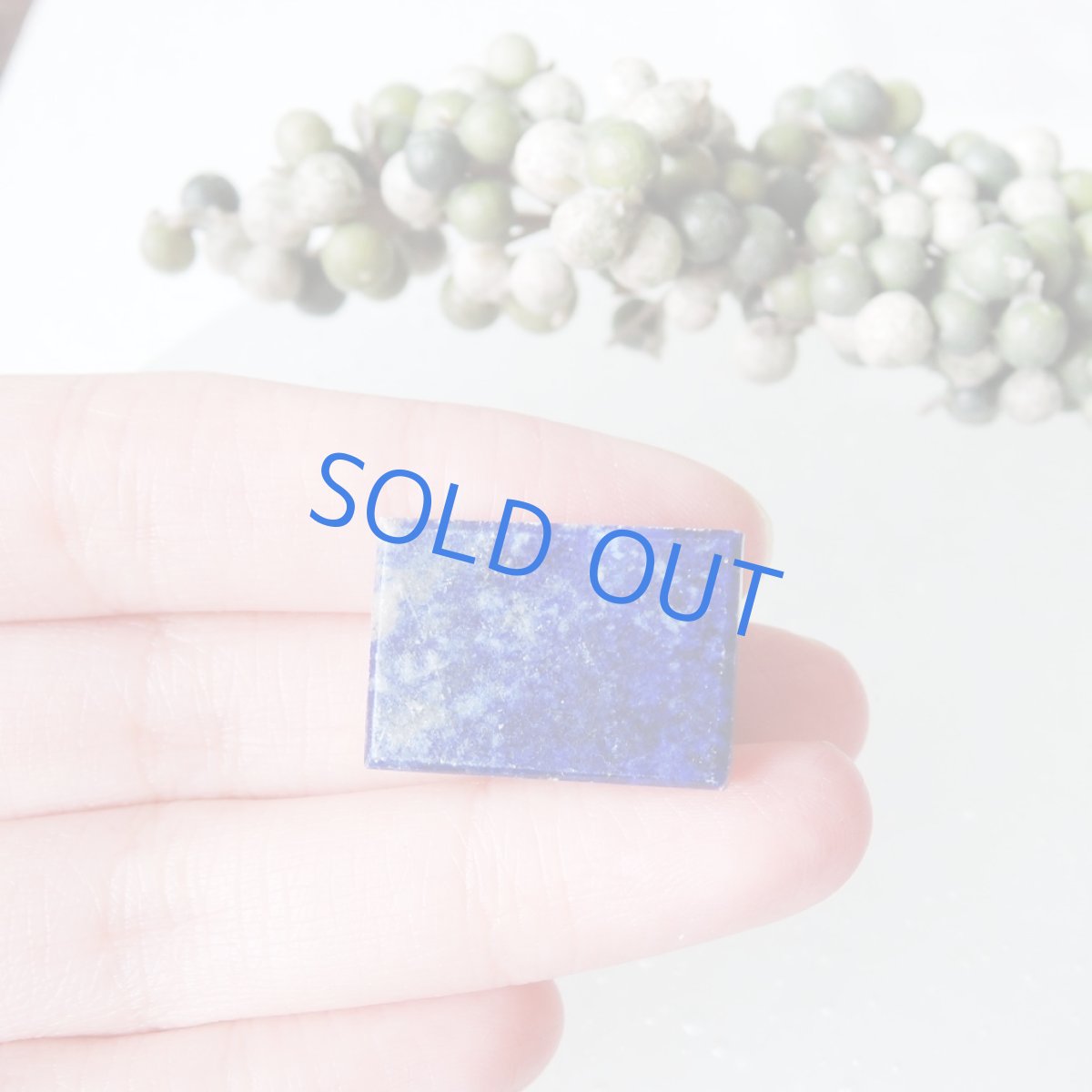 画像2: 【1点もの】ラピスラズリ レクタングル ブローチ 010 (2)