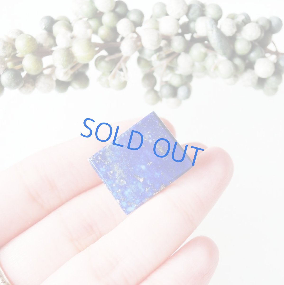 画像3: 【1点もの】夜空の絵画 ラピスラズリ レクタングル ピン 013 (3)