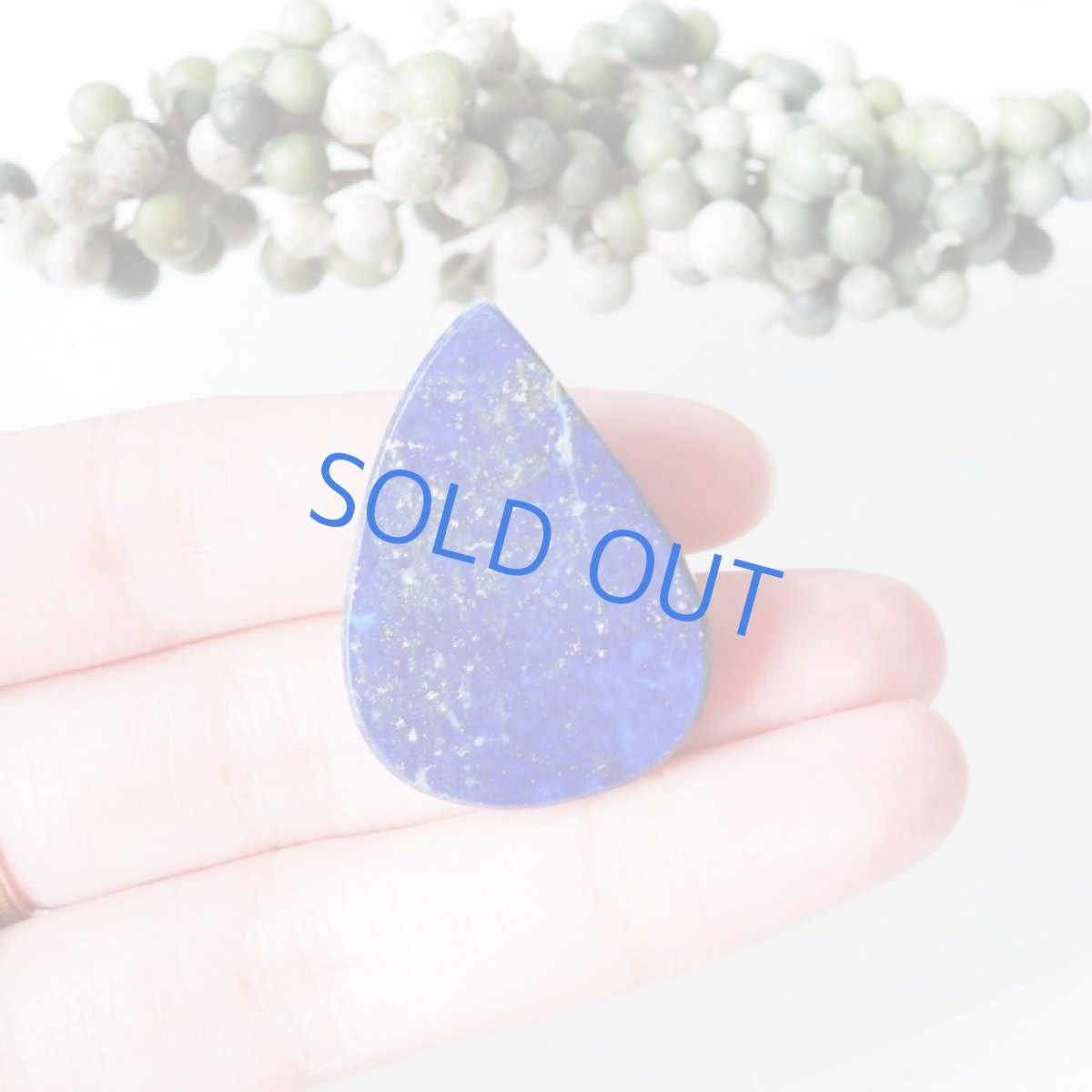 画像2: 【1点もの】夜空のしずく　ラピスラズリ　ドロップ　ブローチ　020 (2)