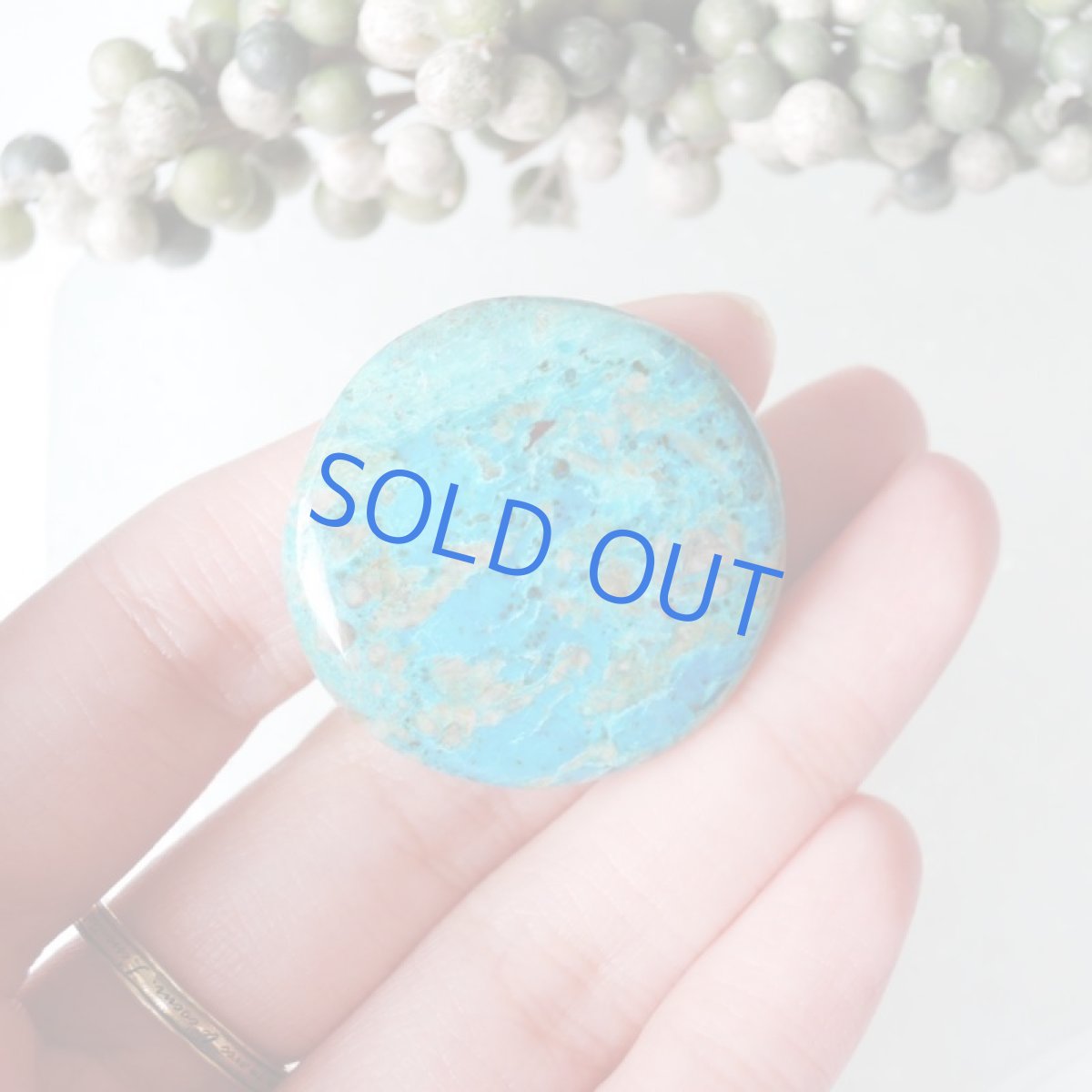 画像2: 【1点もの】地球ラウンド！　クリソコラ　サークル　ブローチ　022 (2)