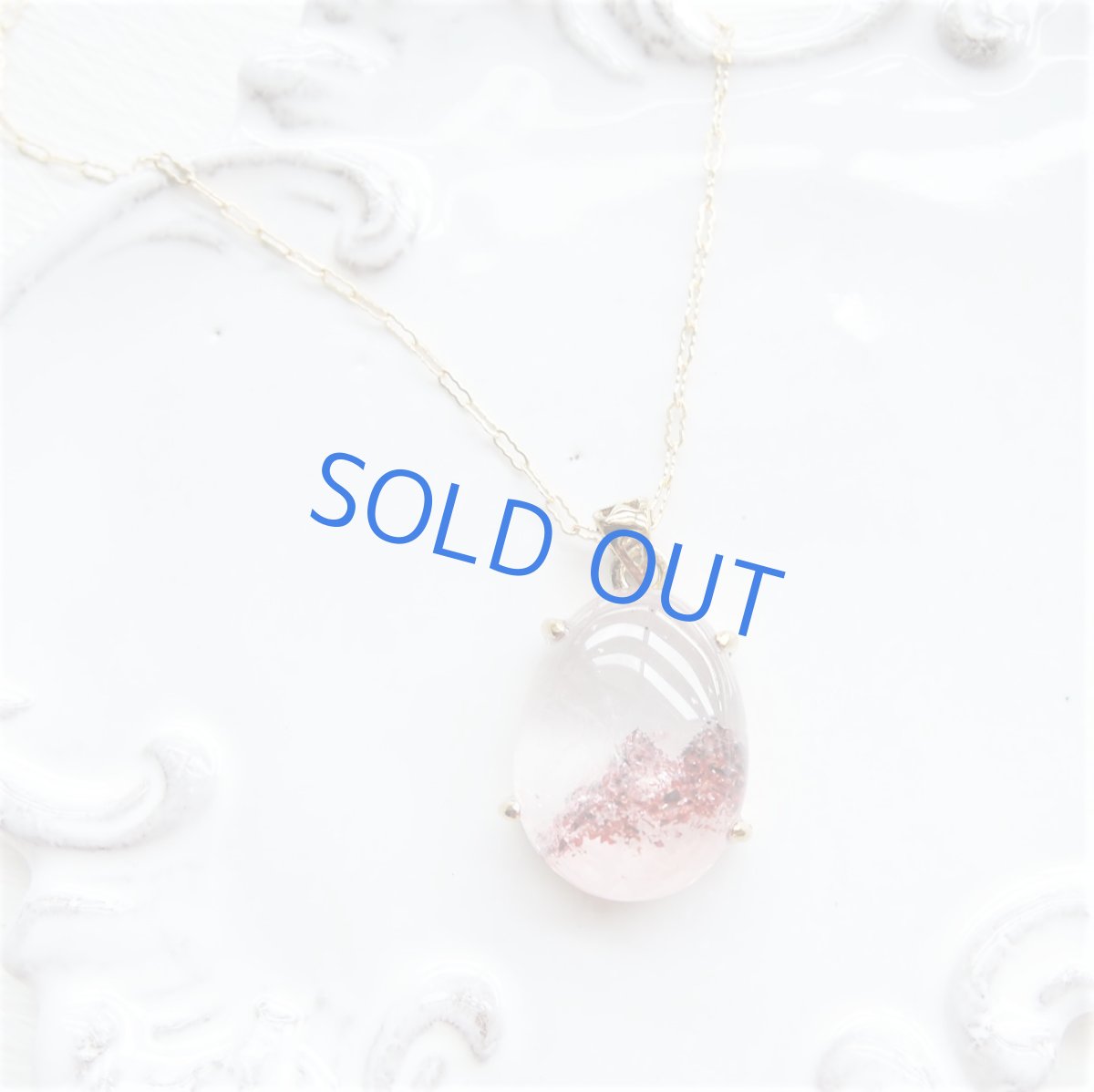 画像3: 【1点もの・A】開運！赤富士　ダブルレッドファントムクォーツ　14KGFネックレス50cm (3)