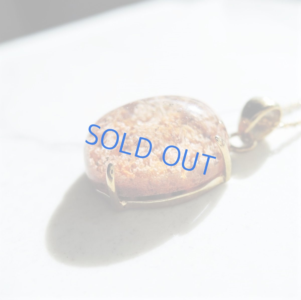 画像2: 【1点もの・Ａ】希少　珊瑚風　オレンジガーデンクォーツ　14KGFネックレス40cm (2)