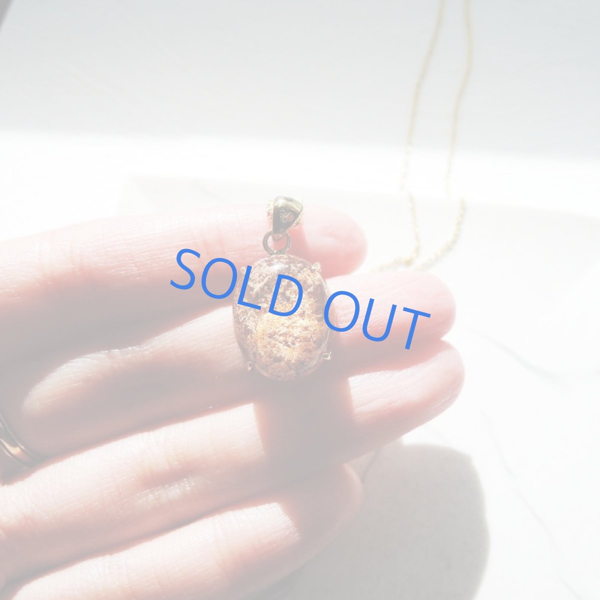 画像3: 【1点もの・Ａ】希少　珊瑚風　オレンジガーデンクォーツ　14KGFネックレス40cm (3)