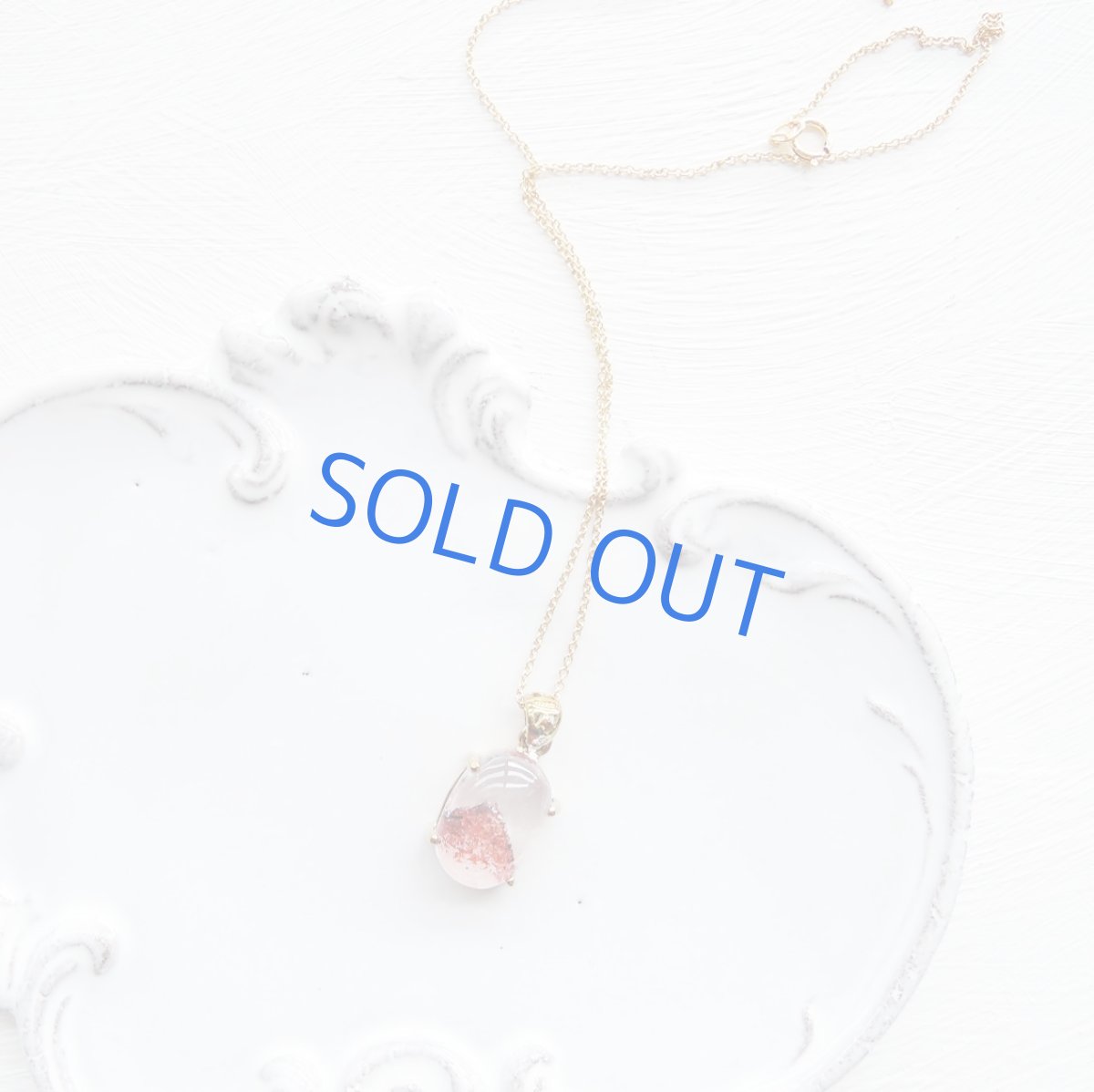 画像4: 【1点もの・D】開運！赤富士　レッドファントムクォーツ　14KGFネックレス40cm (4)