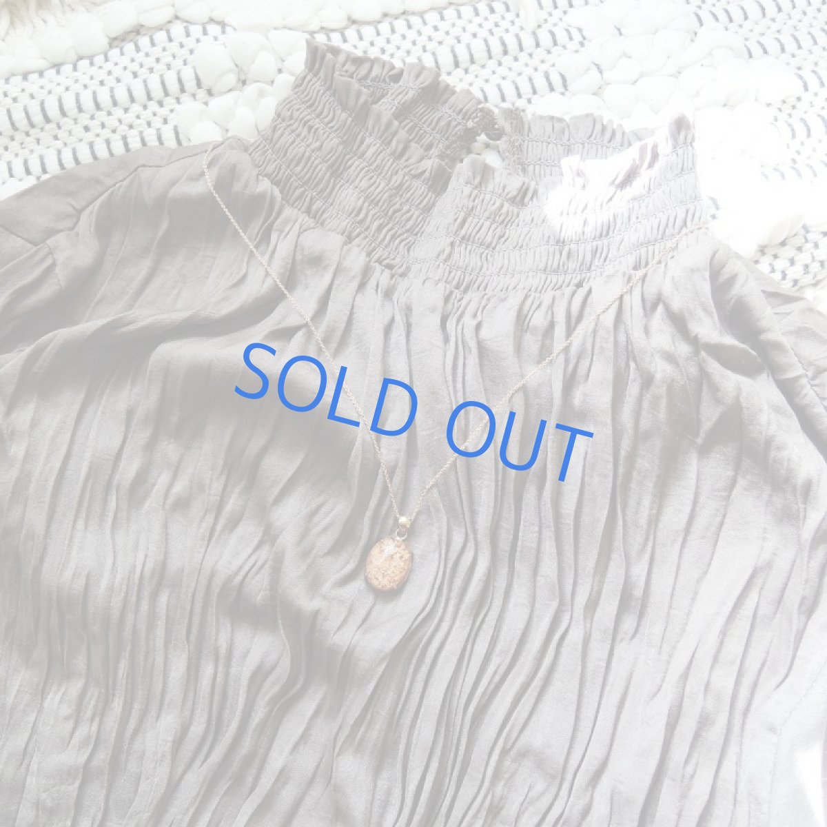 画像7: 【1点もの・Ａ】希少　珊瑚風　オレンジガーデンクォーツ　14KGFネックレス40cm (7)