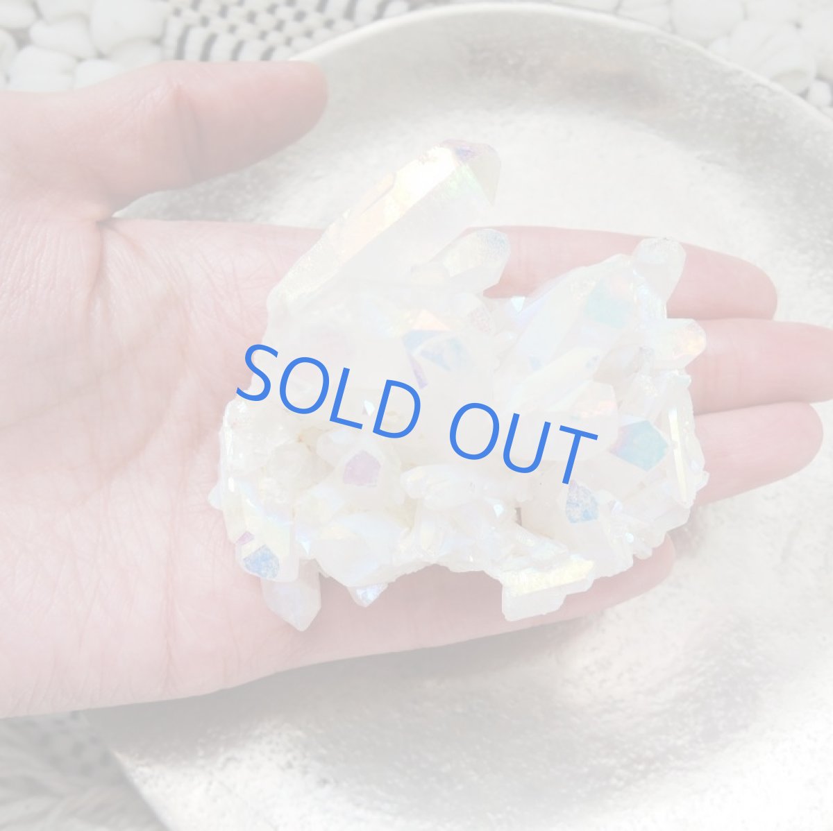 画像2: 【1点もの・浄化用】超大粒　コーティングオーラ　クリスタル（水晶）　結晶クラスター　ゆうパック発送のみ（8） (2)