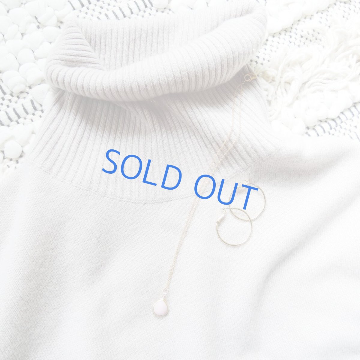 画像7: 半額SALE【残り5・訳あり】ピンクオパールフレーム　マロンドロップ　サージカルステンレスネックレス50cm (7)