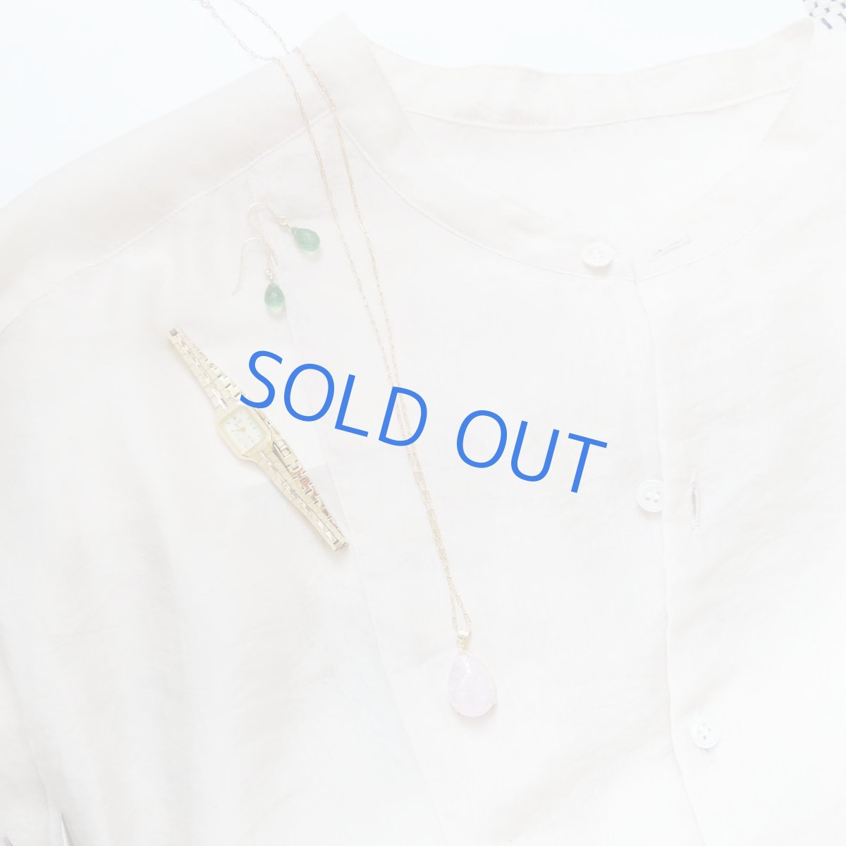 画像7: 【1点もの・B】桜ピンク　大粒　ピンクアクアマリン（モルガナイト）　つるりん滴型　約50cmサージカルステンレスネックレス (7)