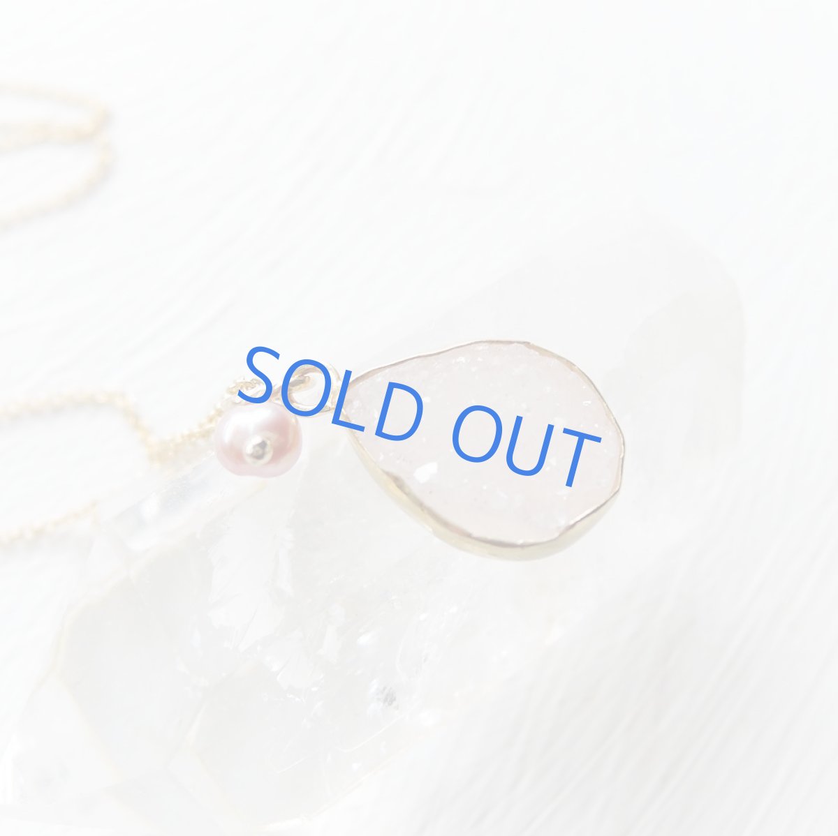 画像6: 半額SALE【訳あり・残り2】天然　ピンクアゲート　ドゥルージー　ネックレス14kgf40cm (6)