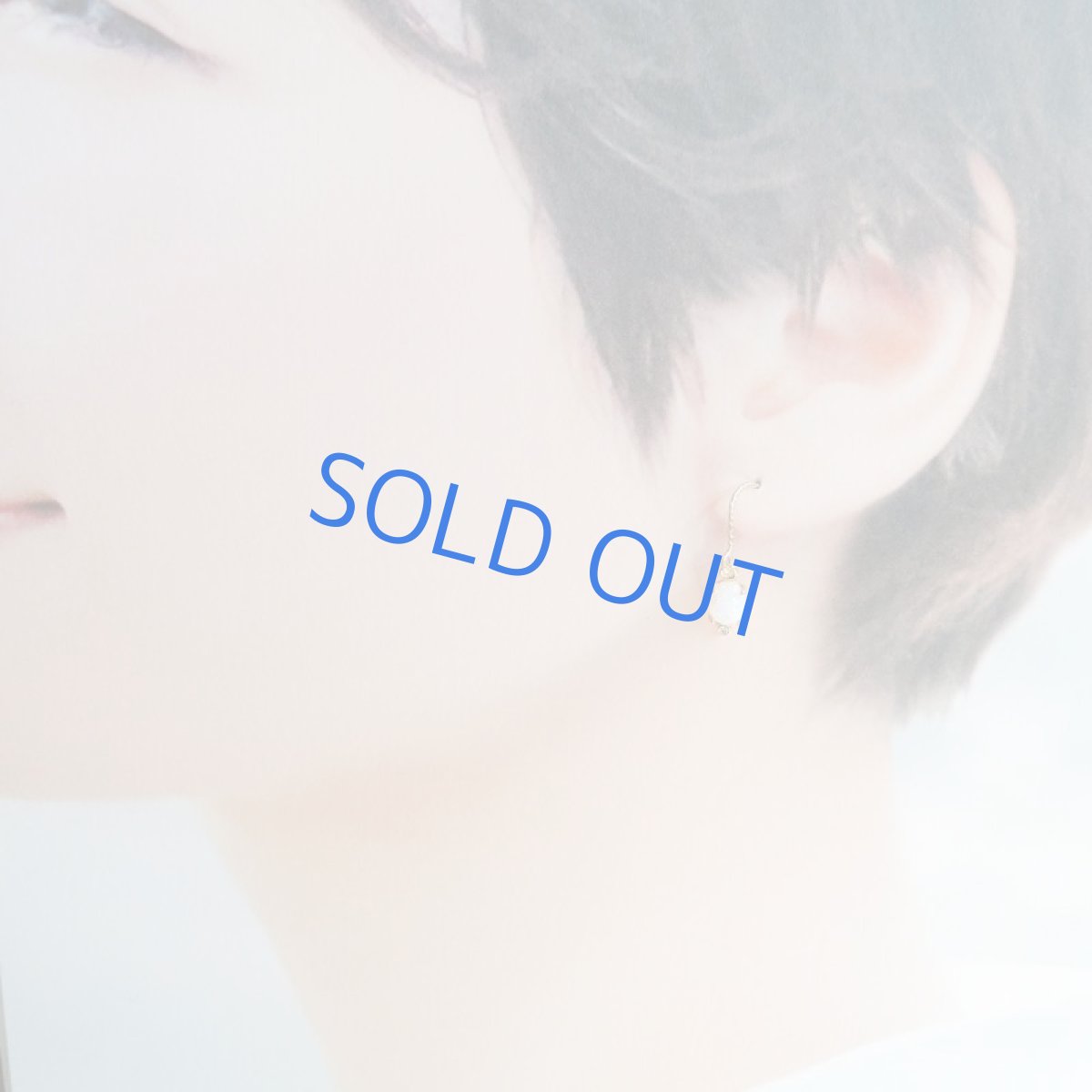 画像7: 【残り1・イヤリング変更可】オパールガラス　ミニジルコニア付　14KGFフックピアス (7)