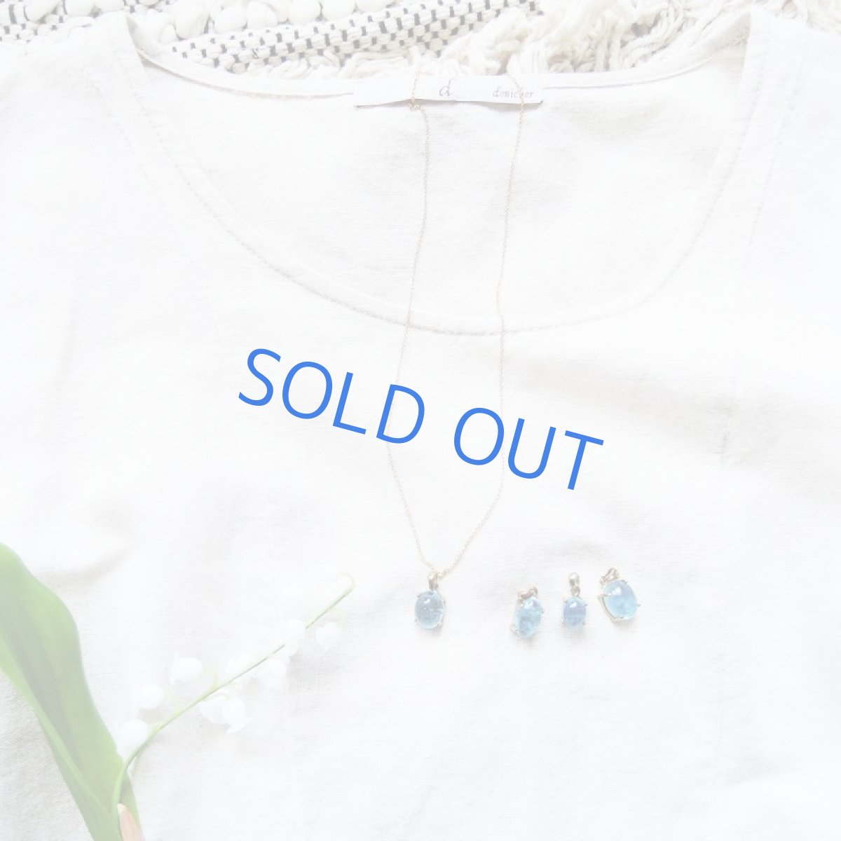 画像8: 【1点もの・Fオーバル】サンタマリアアクアマリン　カボションペンダント　14kgfネックレス40cm (8)