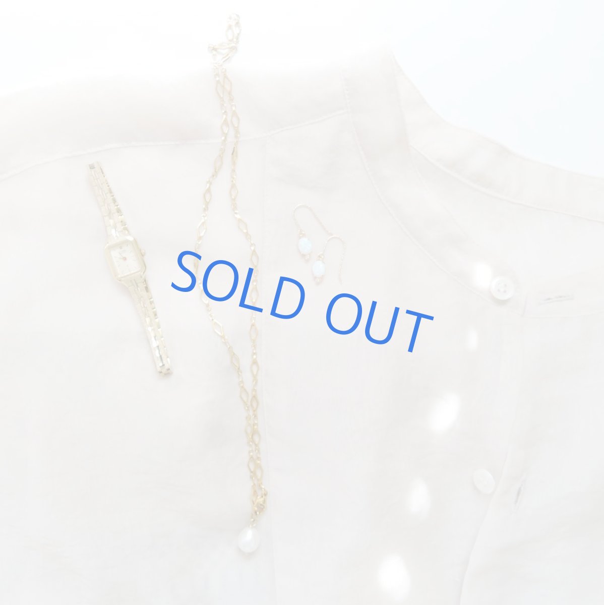 画像9: 【残り1・イヤリング変更可】オパールガラス　ミニジルコニア付　14KGFフックピアス (9)