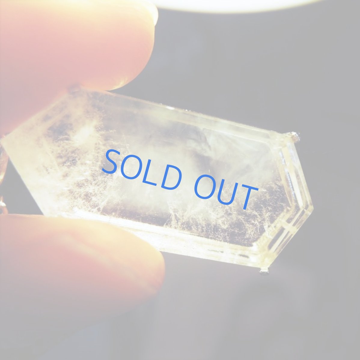 画像4: 【1点もの・C細長】エンジェルラダークォーツ　原石スライス　サージカルステンレスシルバー45＋5cmネックレス (4)