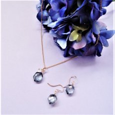 画像7: 【限定数のみ】紫陽花ブルー　ミスティックブルークォーツ　ヘキサゴン　14KGFネックレス40cm (7)