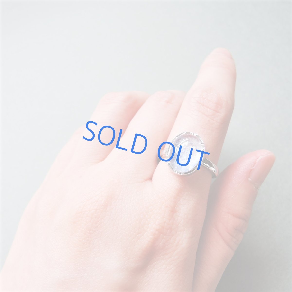 画像5: 【フリーサイズ・C】Silver925　デュモルチェライトインクォーツ　オーバルカボション　リング（指輪） (5)