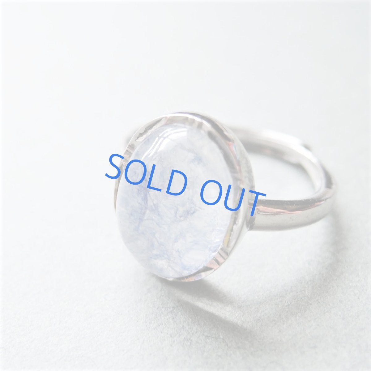 画像3: 【フリーサイズ・C】Silver925　デュモルチェライトインクォーツ　オーバルカボション　リング（指輪） (3)