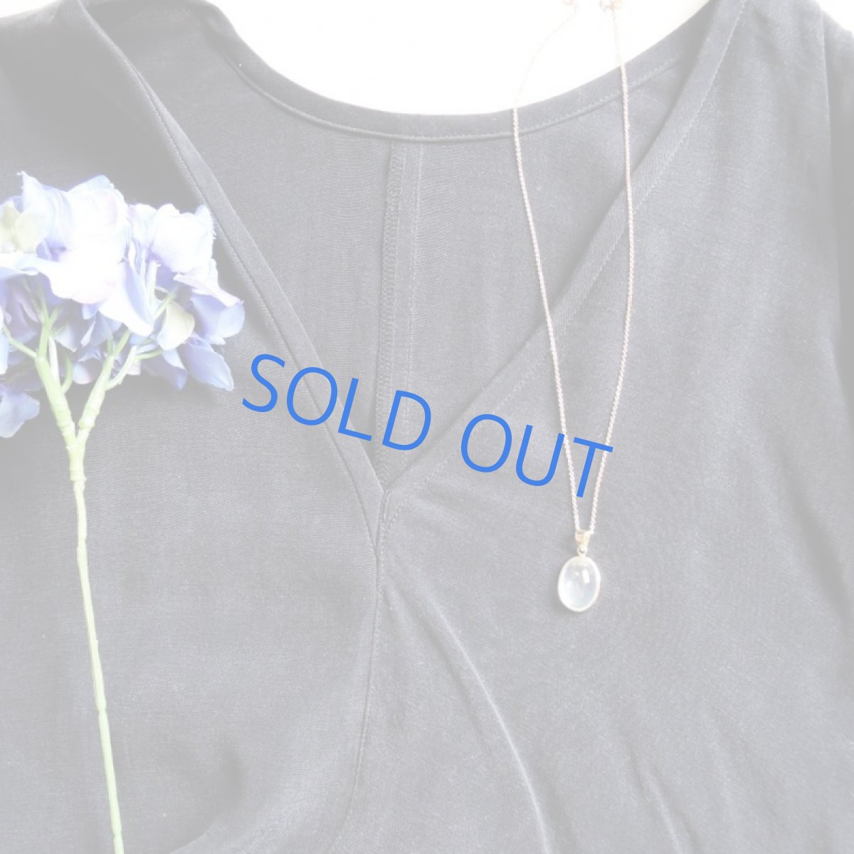 画像6: 【1点もの・オーバルE】AAA　ロイヤルブルームーンストーン（ペリステライト）　カボションフレーム　14KGFネックレス40cm (6)