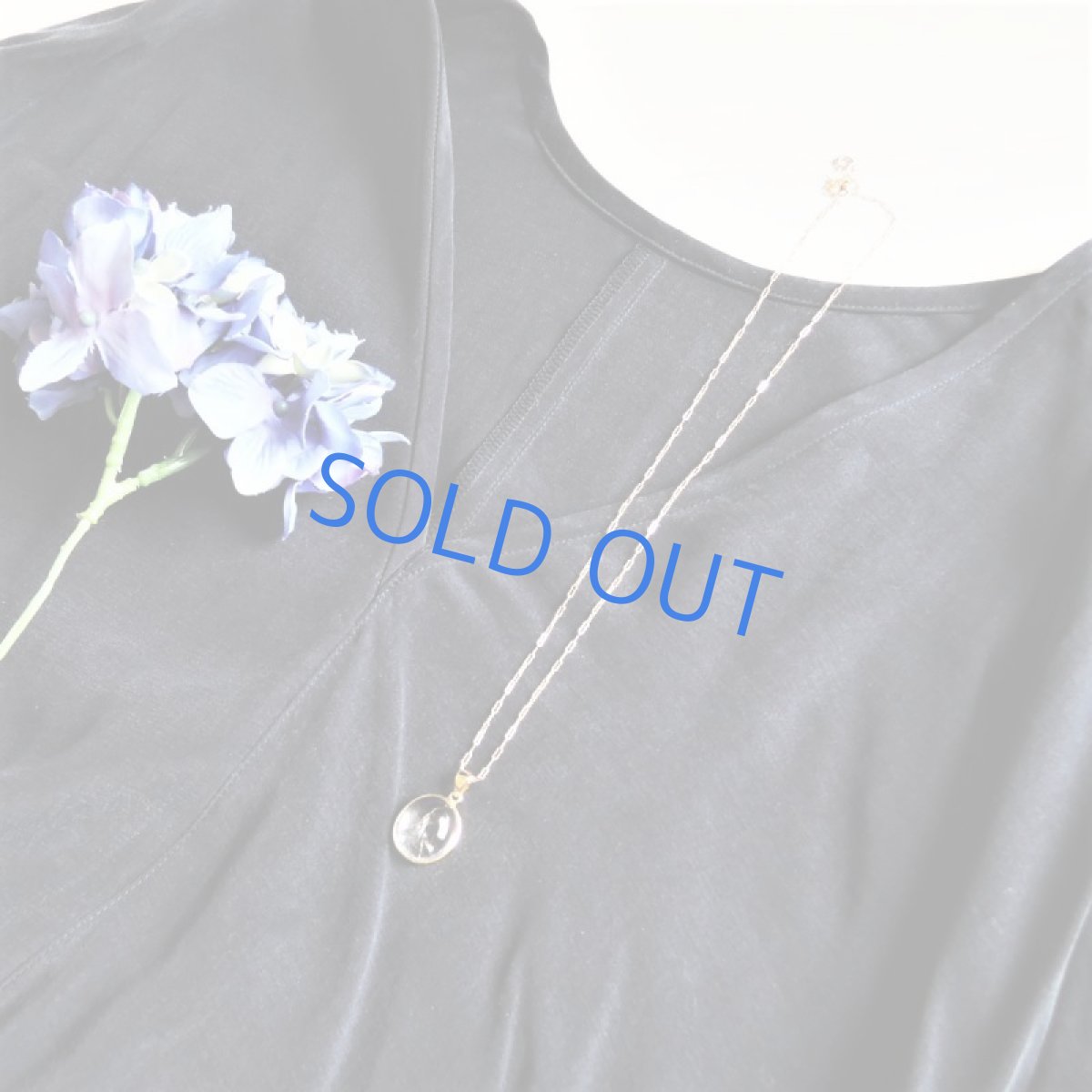 画像7: 【1点もの・C】希少石！水入り水晶（クリスタル）　ペンダントネックレス　14KGFネックレス50cm (7)