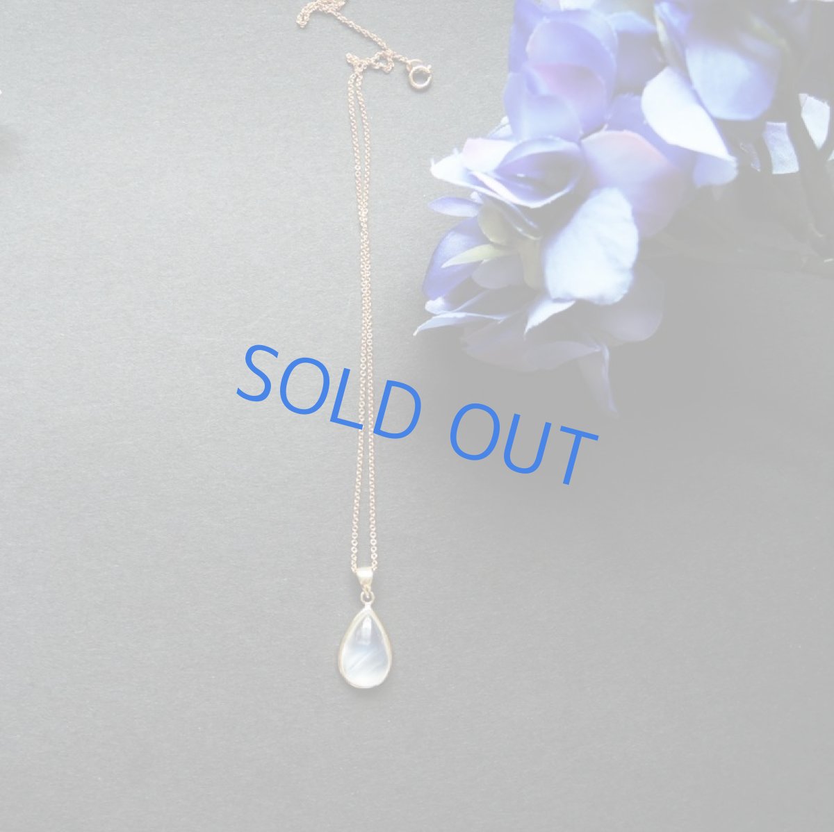 画像5: 【1点もの・ティアB】AAA　ロイヤルブルームーンストーン（ペリステライト）　カボションフレーム　14KGFネックレス40cm (5)