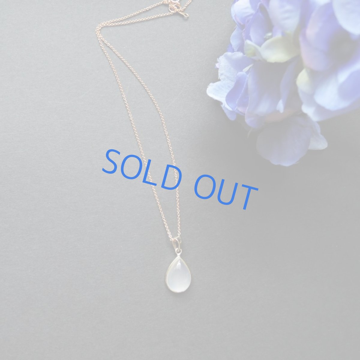 画像5: 【1点もの・ティアC】AAA　ロイヤルブルームーンストーン（ペリステライト）　カボションフレーム　14KGFネックレス40cm (5)