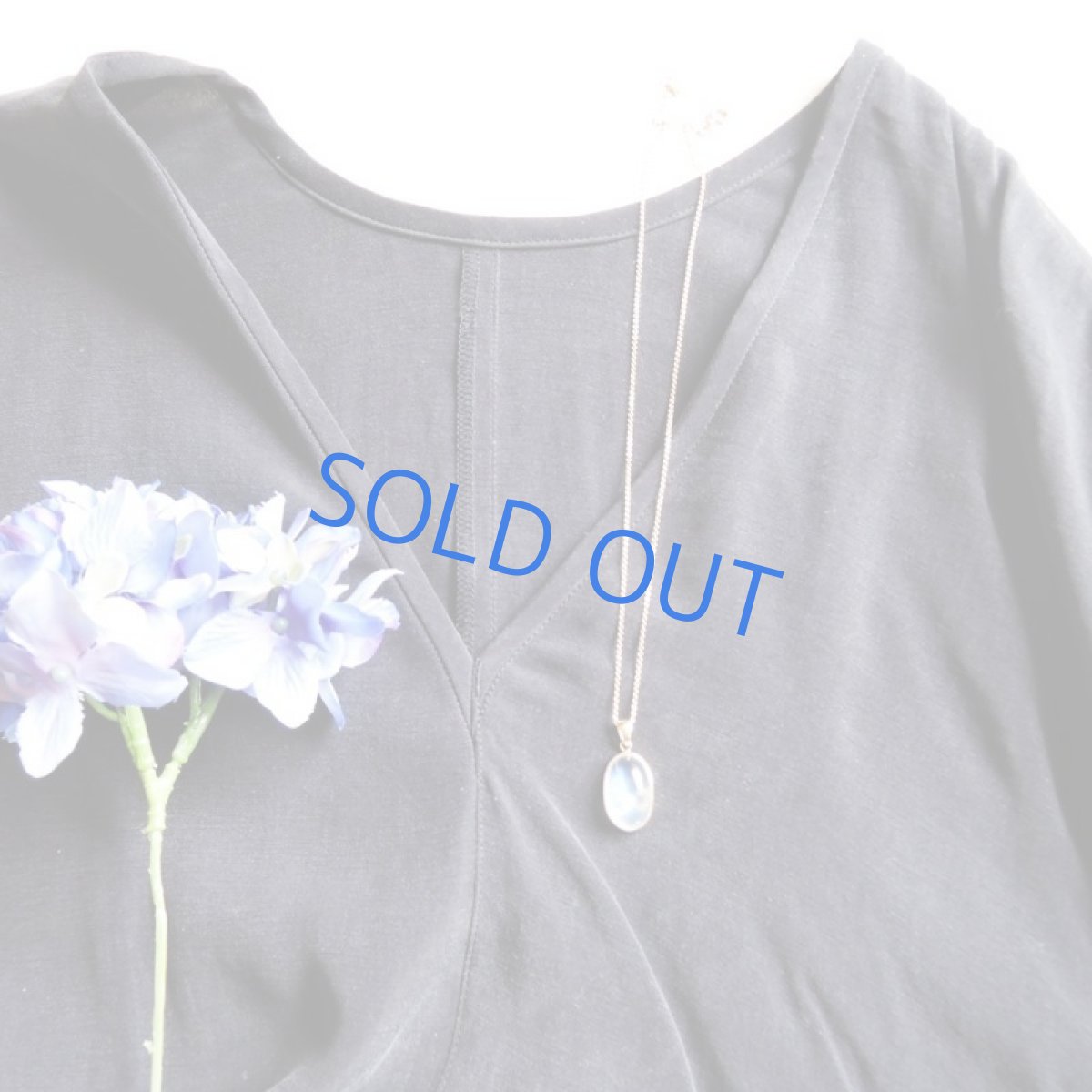 画像7: 【1点もの・オーバルF】AAA　ロイヤルブルームーンストーン（ペリステライト）　カボションフレーム　14KGFネックレス50cm (7)