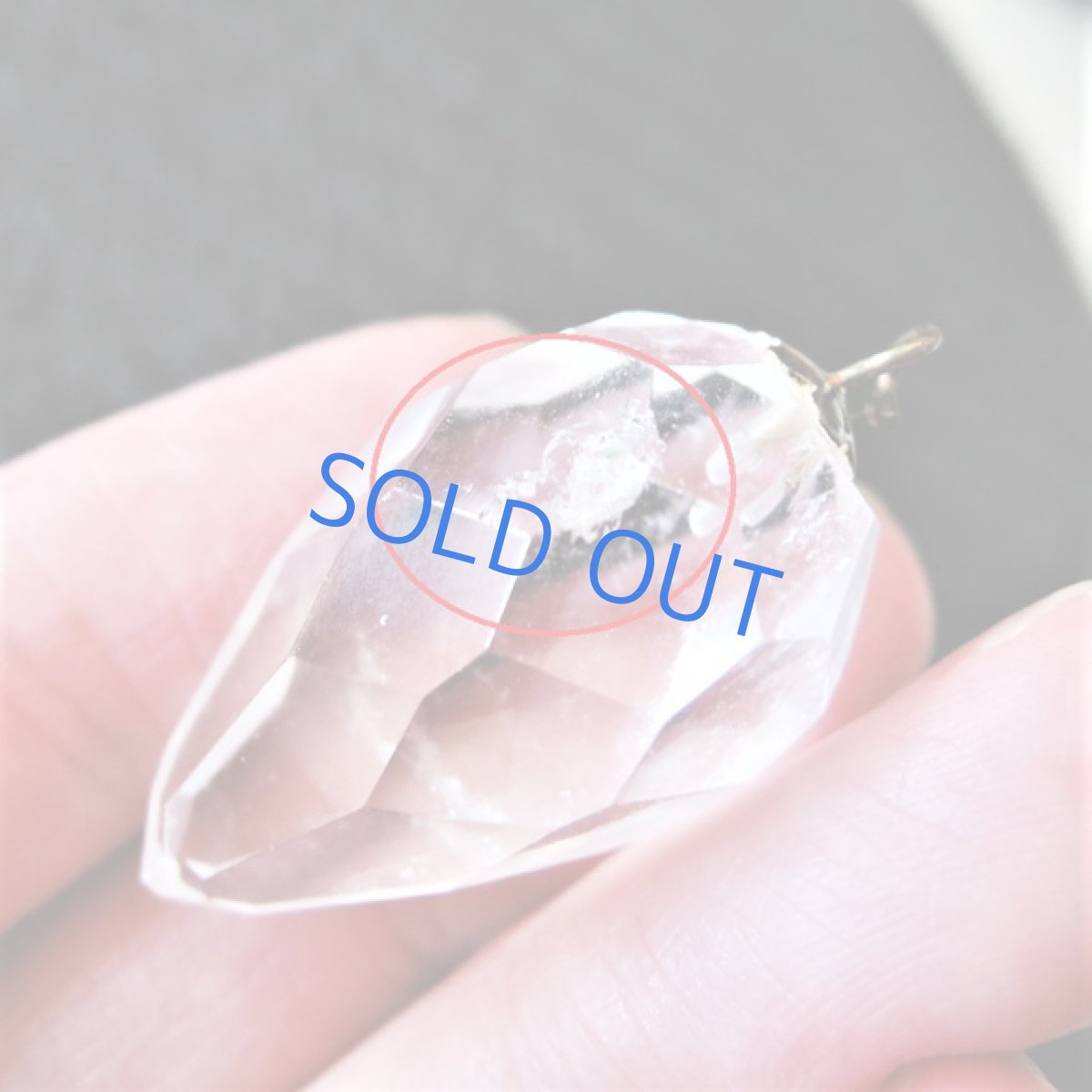 画像2: 【訳あり残り2】蕾型　ヒマラヤンクリスタル　ペンデュラム　約50cm　14kgfネックレス (2)