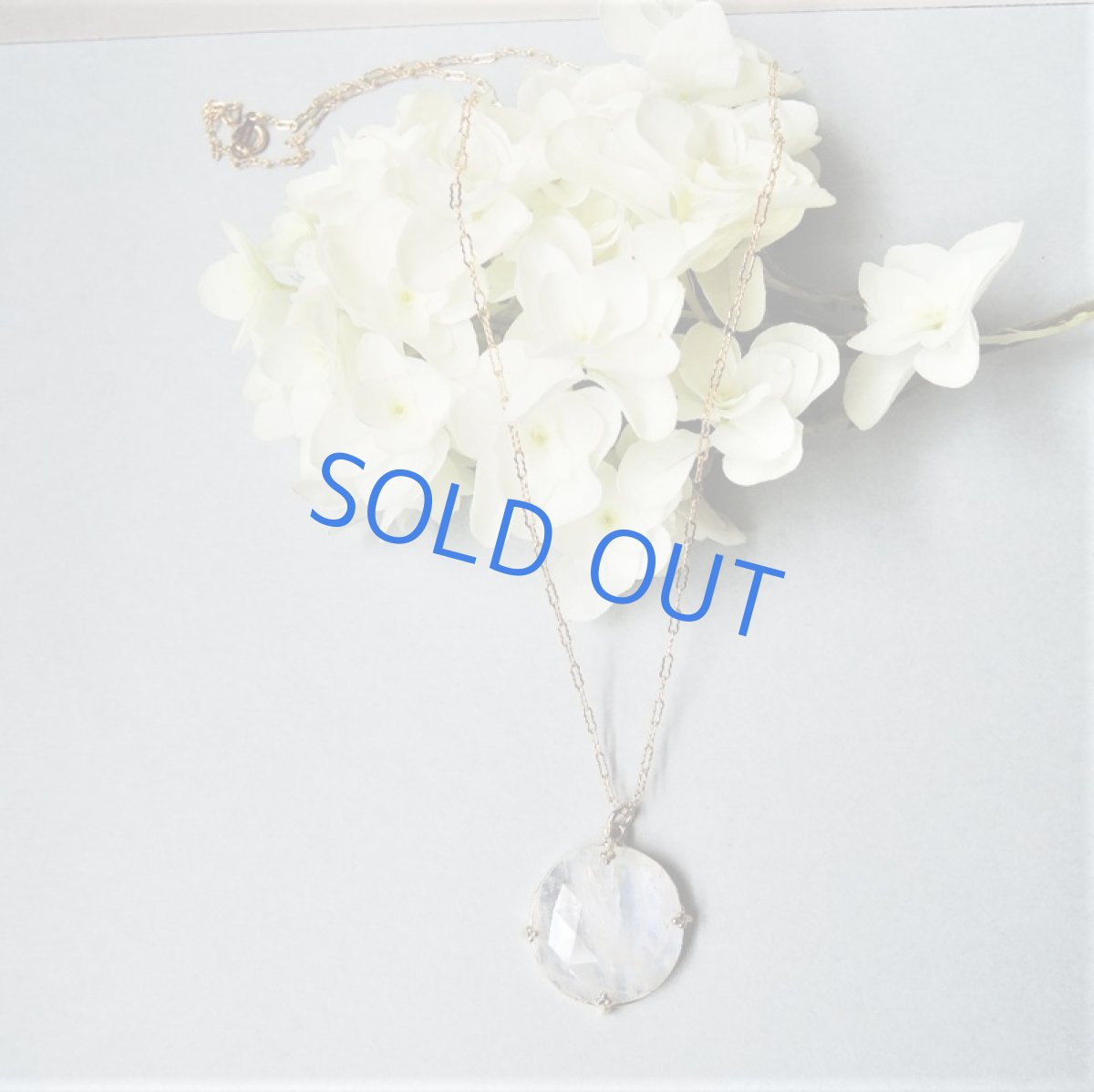 画像6: 【1点もの・フルムーンI】飾り爪セット AAA+ レインボームーンストーン ルース 14KGFネックレス50センチ (6)