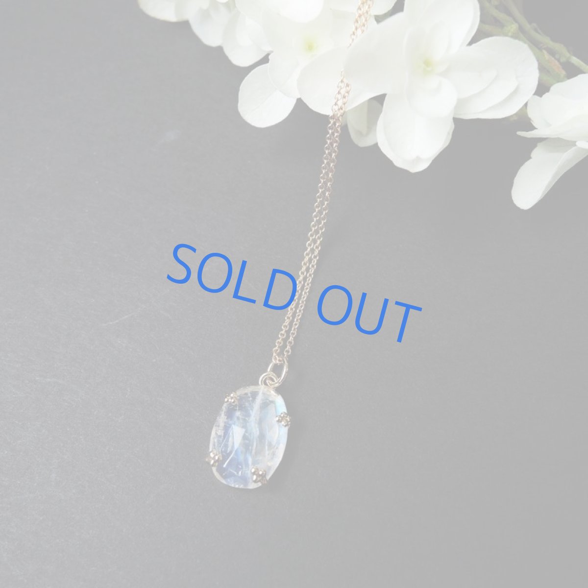 画像6: 【1点もの・オーバルA】飾り爪セット　AAA+　レインボームーンストーン　ルース　14KGFネックレス40センチ (6)