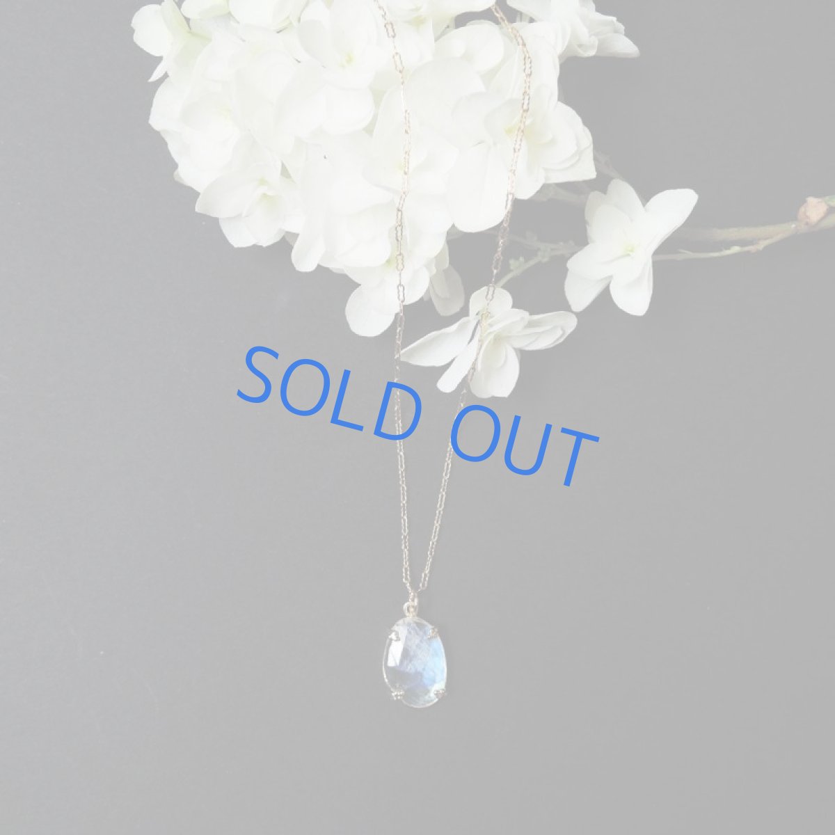 画像5: 【1点もの・オーバルF】飾り爪セット　AAA+　レインボームーンストーン　ルース　14KGFネックレス50センチ (5)