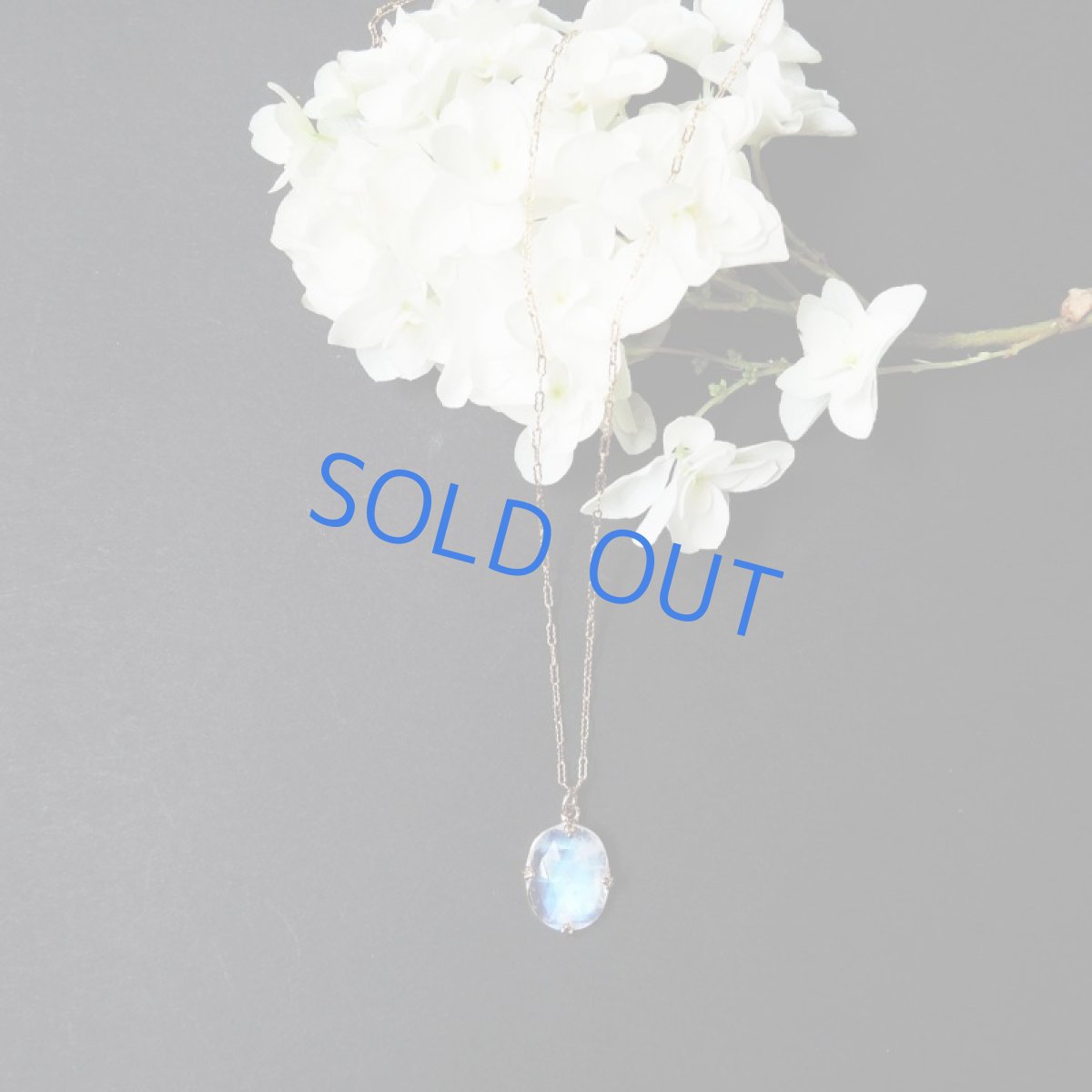 画像6: 【1点もの・オーバルH】飾り爪セット　AAA+　レインボームーンストーン　ルース　14KGFネックレス50センチ (6)